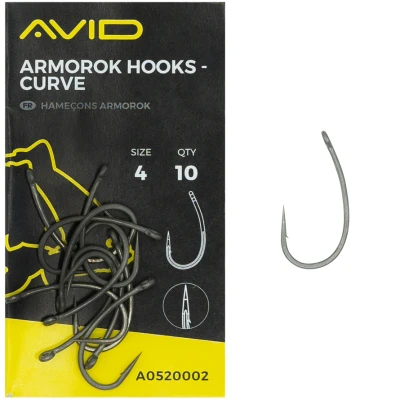 Afbeelding van Avid Carp Armorok Hooks Curve (10 pcs) Maat : size 8