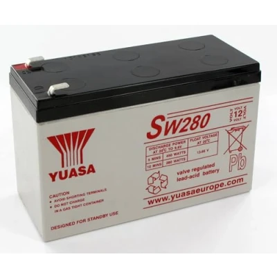 Afbeelding van Yuasa SW280 accu 12 V 7,8 Ah. Afmetingen (lengte x breedte hoogte): (151 mm 65 97,5 mm) Gewicht: 2,53 kg
