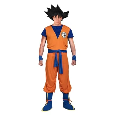 Afbeelding van FUNIDELIA Goku kostuum Dragon Ball voor mannen Maat: L Oranje