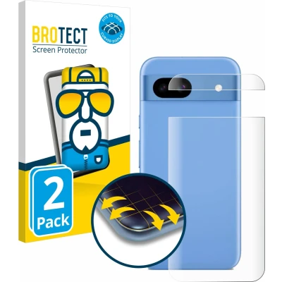 Afbeelding van BROTECT Screenprotector voor Google Pixel 8a (Achterkant) Folie Beschermfolie transparant volledig dekking (2 Stuks)