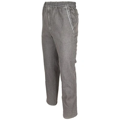 Afbeelding van SOUNON Cargojeans voor heren, slip on jeans, stretch, 5 kleuren, M tot 5XL, Antraciet (M2)