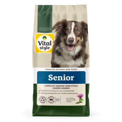 Afbeelding van Vitalstyle Senior Hondenvoer 12 kg
