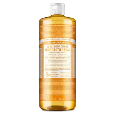 Afbeelding van Dr Bronner&#039;s Biologische vloeibare zeep met citrusvruchten uit Castilië, 946 ml