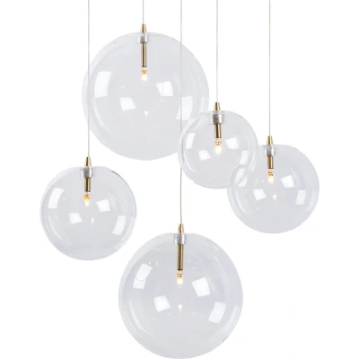 Afbeelding van ATMOOZ Hanglamp Camau 5 Antique Brass