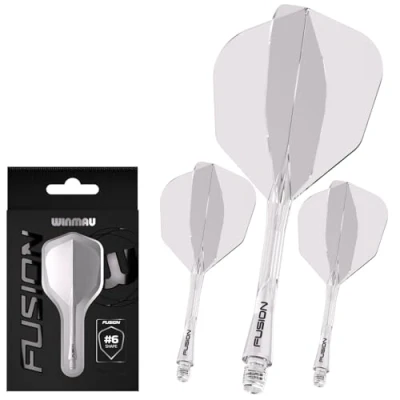 Afbeelding van Winmau Fusion Clear NO6 Dart Flights Inbetween