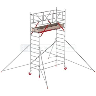 Afbeelding van Altrex Rolsteiger RS TOWER 41 Safe Quick L190xB75cm 5.20m werkhoogte Vrijstaand gebruik Houten platformen
