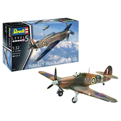 Afbeelding van 1:32 Revell 04968 Hawker Hurricane Mk IIb Plastic Modelbouwpakket