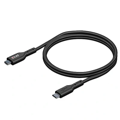 Afbeelding van club3D USB kabel 3.2 Gen1 (USB 3.0 / 3.1 Gen1) C stekker, micro B stekker 1.00 m Zwart CAC 1526