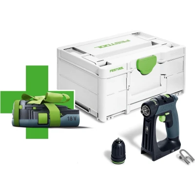 Afbeelding van Festool, Boormachine + slagboor, CXS 18 basic (Oplaadbare batterij)
