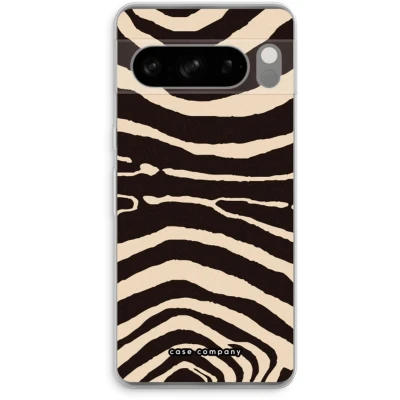 Afbeelding van Case Company® hoesje geschikt voor Google Pixel 8 Pro Arizona Zebra Soft Cover Telefoonhoesje Bescherming aan alle Kanten en Schermrand