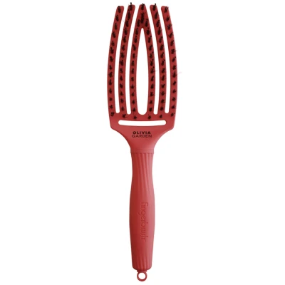 Afbeelding van Olivia Garden Finger Care Iconic Boar&amp;Nylon Red Confidence Borstel 1stuks