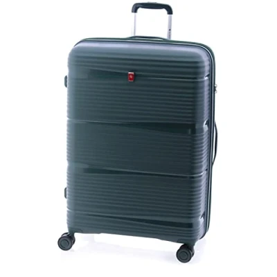Afbeelding van Gladiator Bionic Grote Koffer 76 cm 100/110 liter Expandable TSA slot Eco Friendly Recyclebaar PP Groen