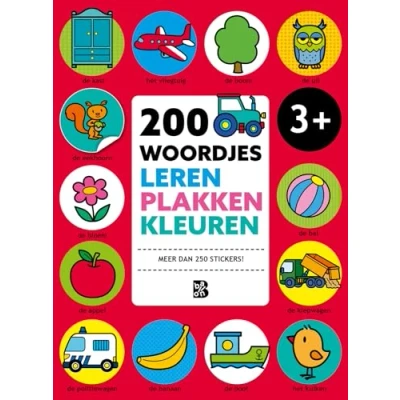 Afbeelding van 200 woordjes leren, plakken en kleuren