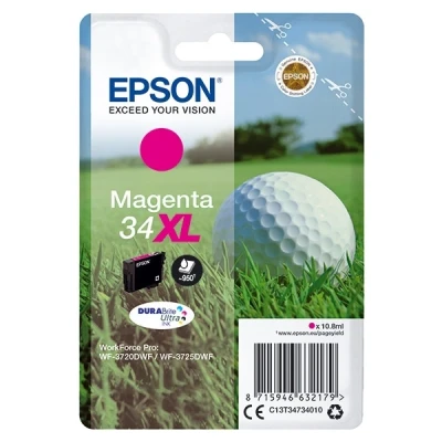 Image de Epson 34XL 10.8 ml XL magenta original blister cartouche d&#039;encre pour WorkForce Pro WF 3720, 3720DWF, 3725DWF