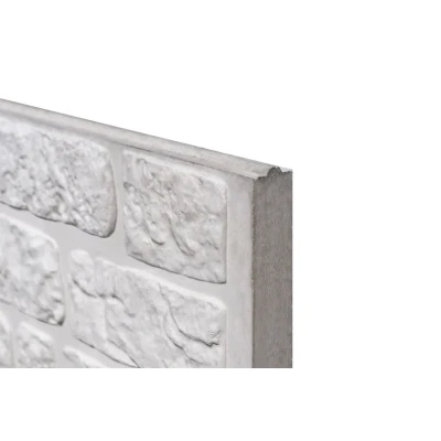 Afbeelding van Berton Romeins motiefplaat wit/grijs 184 cm Tuindeco