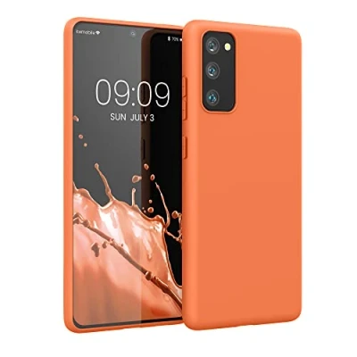 Afbeelding van kwmobile telefoonhoesje geschikt voor Samsung Galaxy S20 FE Hoesje smartphone Back cover in fruitig oranje