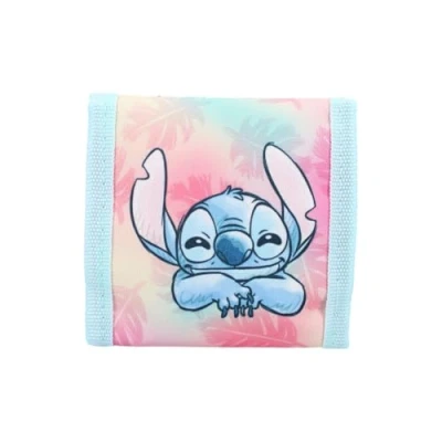 Afbeelding van mybagstory Portemonnee/portemonnee voor kinderen, meisjes, Stitch roze kinderen school kleuterschool vakantie 10 cm, Roze, meisje,