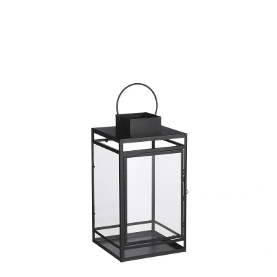 Afbeelding van Storm Lantaarn L19,5 x B19 H36 cm Zwart