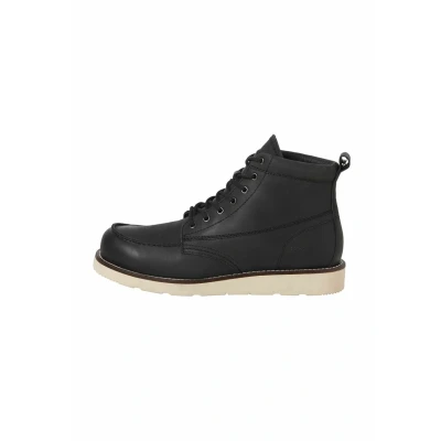Afbeelding van Jack &amp; Jones Jfwtoronto Leather Boot Styd Ln Leren laarzen voor heren, zwart.