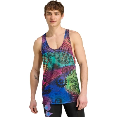 Afbeelding van adidas Performance x Jeremy Scott Pride Allover Print Tanktop Heren Veelkleurig XS