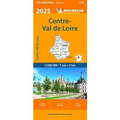Afbeelding van Regionale kaarten Michelin 518 Centre Val de Loire 2025
