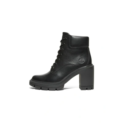 Afbeelding van Timberland Allington 6INCH Enkellaarsjes met plateauzool, Dames, Maat: 39.5, Jet black Leer/ synthetisch