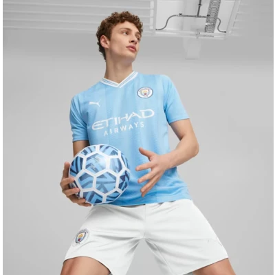 Afbeelding van Puma Manchester CITY HOME Replica Fanartikel, Heren, Maat: Medium, Team light blue/white