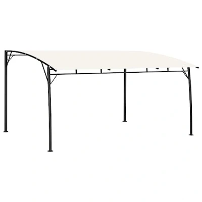 Afbeelding van vidaXL Zonnescherm voor de tuin, 4 x 3 2,55 m, crème