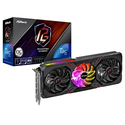 Afbeelding van Vaizdo plokštÄ— ASROCK Arc A770 Phantom Gaming D 8GB OC GDDR6 PCI E 4.0 3xDP 1xHDMI