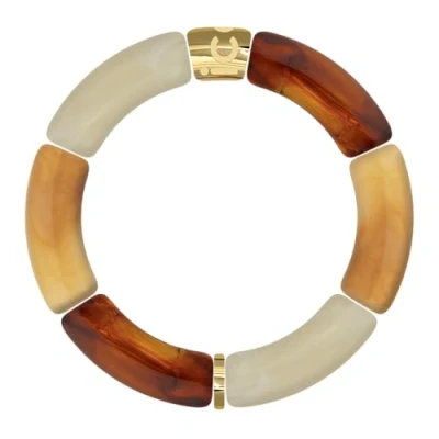 Afbeelding van ICE Jewellery Bella armband warm bruin oranje mode oranje, en goud voor dames, Acryl, Acryl