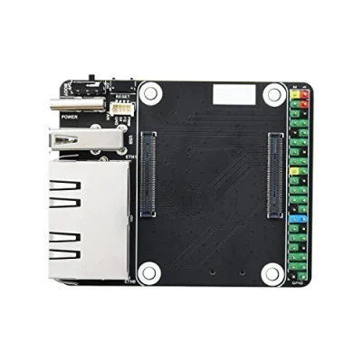 Afbeelding van Mini Dual Gigabit Ethernet Base Board voor Raspberry Pi Compute Module 4 CM4, Geïntegreerde ETH/Micro SD/USB Interfaces, Geschikt het beoordelen van CM4 of Integrated in Eindproducten