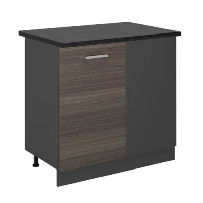 Afbeelding van Vicco Hoekkast R Line, Edel grijs/Antraciet, 86 cm , WB Antraciet