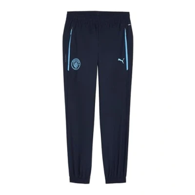 Afbeelding van PUMA Manchester City FC Pantalon d&#039;entraînement Pumatech pour hommes 25/26, Bleu (Deep Navy x Team Light Blue), L