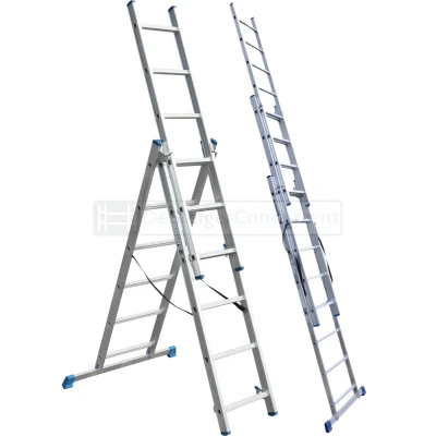 Afbeelding van Alumexx 3 delige Reformladder 3x6 Sporten