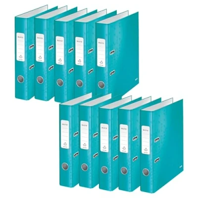 Afbeelding van Leitz WOW ordner ijsblauw, rug van 5 cm 10 stuks