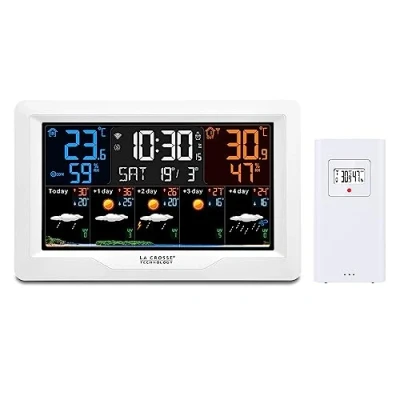 Afbeelding van La Crosse Technology SW403 kleurrijk weerstation J+4 wit