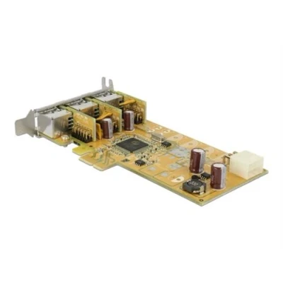 Image de Delock Adaptateur USB PCIe 1.1 PoweredUSB 2.0 (12 V) x 3