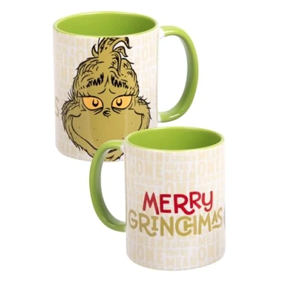 Afbeelding van Mok Merry Grinchmas innerlijk groen: keramiek, 320 ml