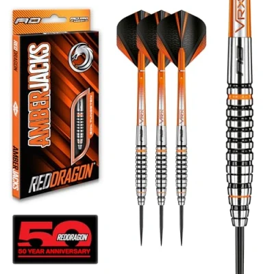 Afbeelding van RED DRAGON Amberjack 14: Steeltip Tungsten Dartpijlen Professioneel 27 gram