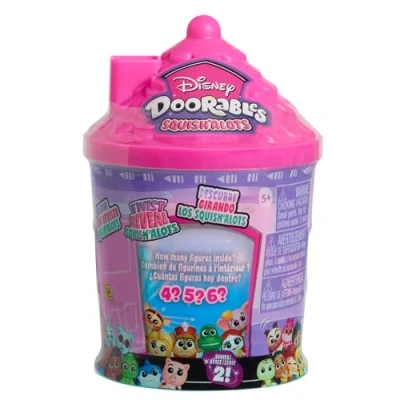 Afbeelding van Just Play Squish&#039;Alots Disney Doorables, serie 2, figuren 2,5 cm hoog, 4 tot 5 modellen inbegrepen, speelgoed voor kinderen vanaf jaar