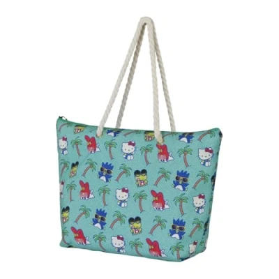 Afbeelding van KARACTERMANIA Soleil Beach Bag Sanrio Strandtas, Sanrio, uniseks, 1 stuk, Hello Kitty Turkoois, Eén maat, Zon strandtas