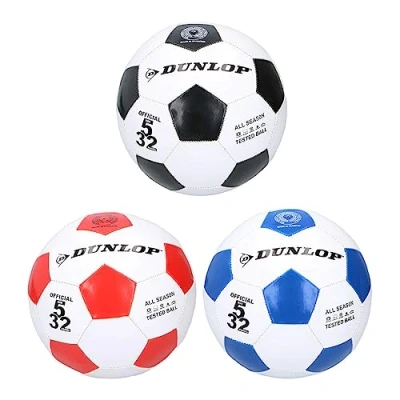 Afbeelding van Voetbal Dunlop Wit Leer