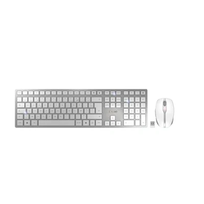 Afbeelding van CHERRY DW 9100 SLIM Desktop Draadloze Toetsenbord en Muis Set Azerty Zilver