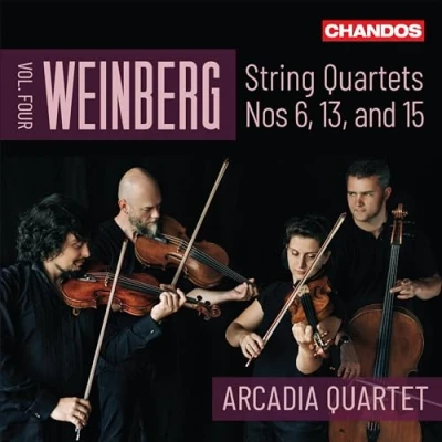 Afbeelding van Arcadia Quartet Weinberg String Quartets Vol. 4 (CD)