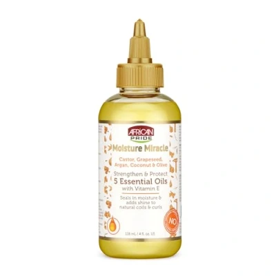 Afbeelding van African Pride Moisture Miracle Strengthen &amp; Protect 5 Essential Oils with Vitamin E 118ml