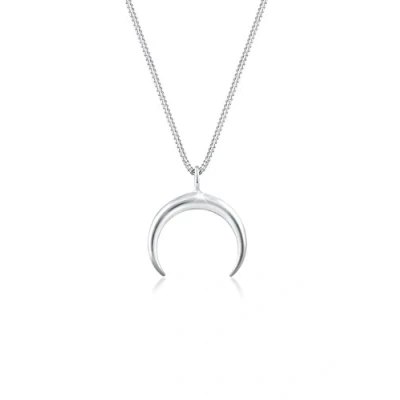 Afbeelding van Elli HALF MOON Ketting silvercoloured, Dames, Maat: 45, Silver coloured