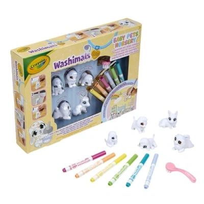 Image de Coloriage Crayola Washimals Baby Pets Nursery Pack Famille Lavable A Colorier! Des 3 Ans
