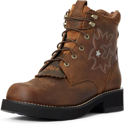 Afbeelding van Ariat Stalschoenen Western Probaby Lacer B Driftwood Brown 37