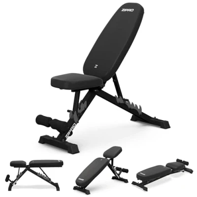 Afbeelding van Zipro® Jacked Multifunctionele opklapbare halterbank Buikspierbank Fitness Workout bank Verstelbare trainingsbank als schuine Voor Beginners en Professionele sporters Duurzaam Comfortabel