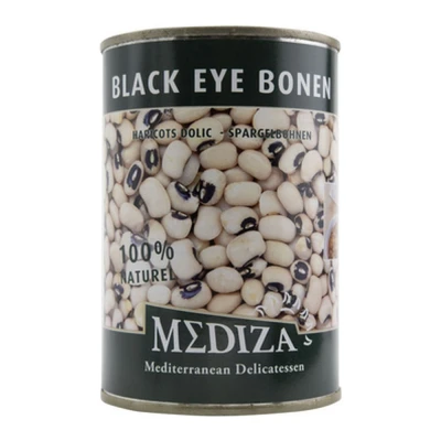 Afbeelding van Mediza Zwarte Oogbonen 12 x 400 gram